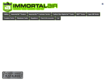 Tablet Screenshot of immortalair.com